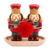 Mud Pie Nutcracker Salt and Pepper Set, Shaker 3 1/4"