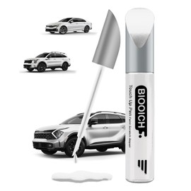 BIOOICH Touch Up Paint Pen Exact Color Match Car Chip and Scratch Repair (for Kia, Glacial White Pearl Tricoat(GWP))
