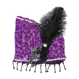 Charleston Costume Handbag - Great accessory for 20s 30s fancy dress or themed party - purple