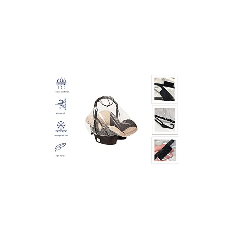 Altabebe Rain Cover, Clear transparent