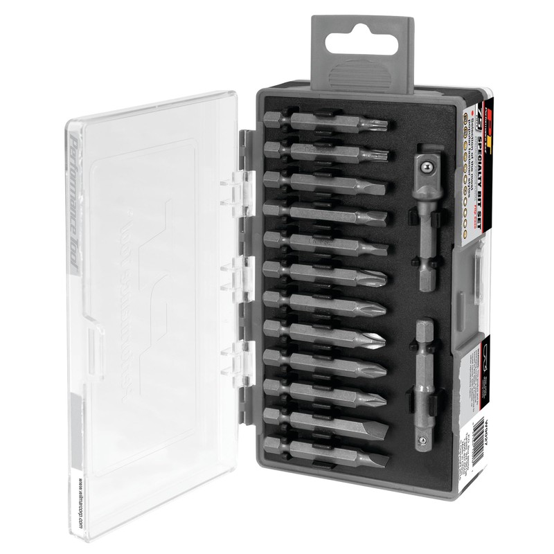 Performance Tool W9027 75-Piece Specialty Bit Driver Set with Multiple