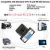 DTECH 2 Pack RS232 RJ45 Converter Serial Adapter DB9 D-Sub