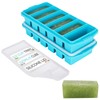 1/2 Cup Silicone Freezer Tray With Lid - Silicone Freezer