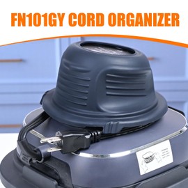 Silicone 2-in-1 Cord Organizer & Protective Case for Ninja Crispi Air Fryer FN101 Stores Cords,Organizes for Ninja Crispi Accessories,Shields Appliance Exterior & Keeps Kitchen Tidy & Secure (Blue)