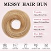 TESSHAIR Human Hair Messy Bun Hair Piece Scrunchie Women’s Hair