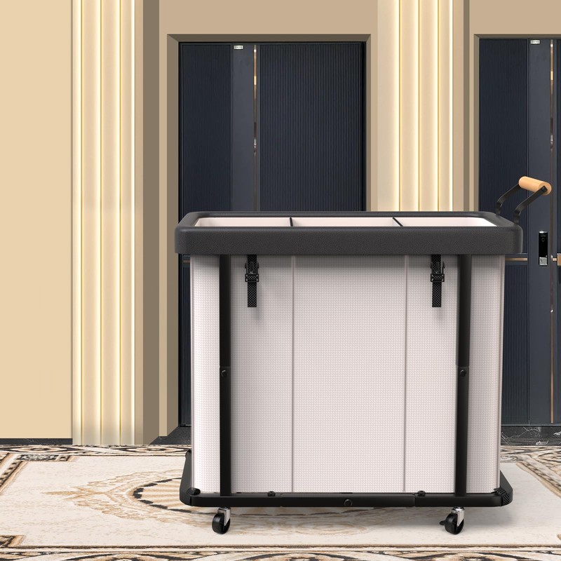230L (60 Gal) Extra Large Fashion Laundry Sorter 3 Section
