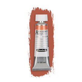 Schmincke - Akademie Acrylic Colour, Copper in 60 ml Tube, 23802011, Fine Artist Acrylic Paint, Brilliant, Highly Lightfast and Cadmium-Free, for Acrylic Painting, Mixed Media