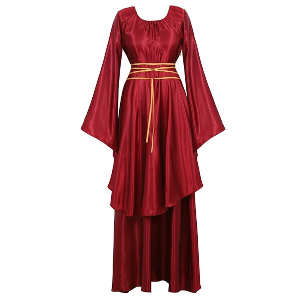 Zhitunemi Renaissance Costume Women Halloween Medieval Dress Costumes Gothic Gown