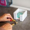 Sticky Memo Pad Note Cube Holder Marble Home Office Desk