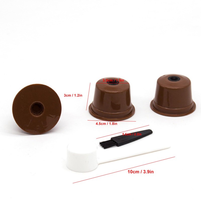 Yctze Reusable Coffee Filter Set for Caffitaly - 3 Filter