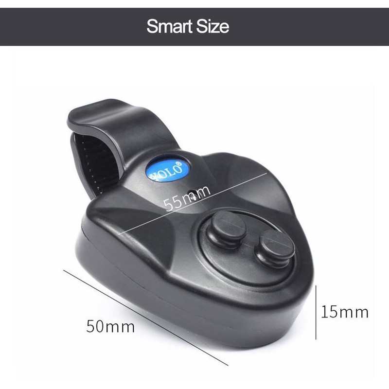 OFKPO Fishing Electronic Bite Alarm with LED Light Indicator, Easy