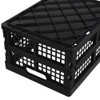 Utiao 1 Pack 15L Small Collapsible Milk Crates, Plastic Folding