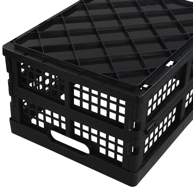 Utiao 1 Pack 15L Small Collapsible Milk Crates, Plastic Folding