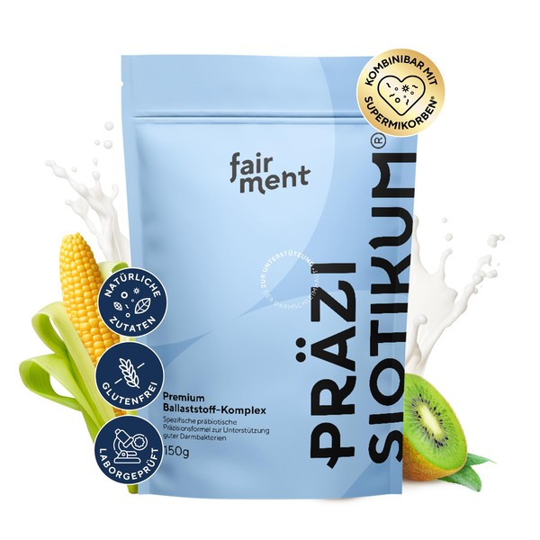 Fairment Präzisioniotikum® - Premium Fibre Complex | Easy to Use | Developed with Experts | No Additives | Lactose Free, Gluten Free | 30 Days Supply | 150 g Fibre Powder