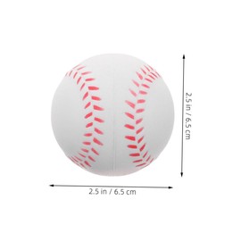 Kisangel 6pcs Pu Foam Training Baseballs Soft Practice for for Boys and Girls Beginners for Softball Drills and Pitching Practice