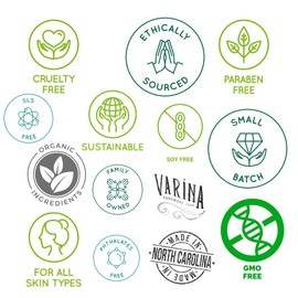 Varina Natural Citrus Variety Bar Soap - Gentle Cleansing for Sensitive Skin, Citrus - 10 Pack - Handmade Soap