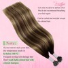 YoungSee Nano Ring Hair Extensions 20Inch Nano Hair Extension Dark