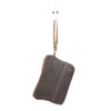 Myra Bag Floret Upcycled Canvas & Cowhide Wristlet Pouch Bag