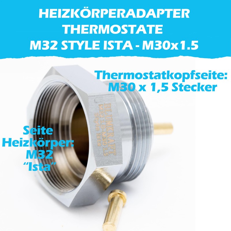 BLUMKRAFT ISTA Radiator Adaptor Connector M32 x 1 to M30