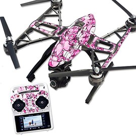 MightySkins Skin Compatible with Yuneec Q500 & Q500+ Quadcopter Drone wrap Cover Sticker Skins Butterfly Love