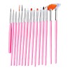 Other 15 Bolígrafos Para Diseño De Uñas, Herramienta Rosa Claro