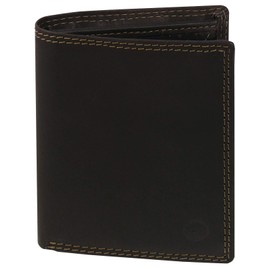 Harrys-Collection HC Men's Women's Small Very Flat Wallet RFID Protection, brown, Standard size, purse