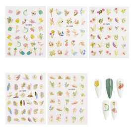 Nail Sticker Lace Flower Sticker Butterfly Moon Star Sun Art Decoration Sheer Nail Decoration DIY Nail White Black