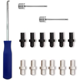Basketball Valve Replacement Valve, Sports Ball Leak Repair Kit, Sports Ball , White and Black Valve, Suitable for Basketball, Football, Volleyball - Colour: Package 1