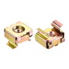sourcing map M4 Cage Nuts for Server Rack Cabinet, Carbon