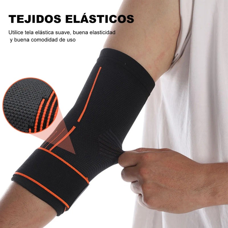 2 Coderas Compresión Deportiva Ortopédica Tenis Gym Crossfit