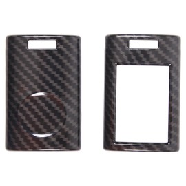Carbon Fiber Style Smart Key Fob Cover Case, Exact Fit Key Fob Shell Cover Compatible with Chevy Corvette C7, ABS Material, Set of 1 Key Cover Pocket