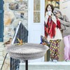 Feemiyo Heated Bird Bath for Outdoors for Winter, 75W Bird