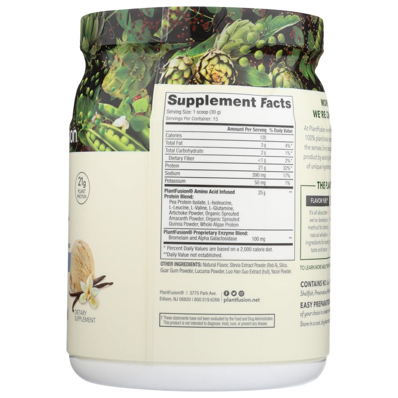 PlantFusion Complete Vegan Protein Powder - Plant Based Protein Powder
