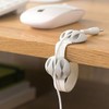 NewFerU Desk Cable Drop Clips Non-Adhesive, Table Cord Stay Holder