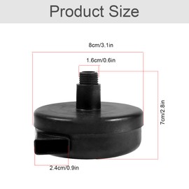 Air Compressor Intake Filter Silencer Filter Compressor – Pack of 2 16 mm 3/8PT Intake Filter, Male Thread Air Compressor Silencer Filter Silencer for Piston Compressor