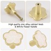 MOROBOR Decorative Flower Kitchen Cabinet Knobs, 6 Pack Creative Dresser
