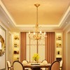 WUZUPS Crystal Candle Chandelier Pendant Flushmount Ceiling Light Modern Lighting