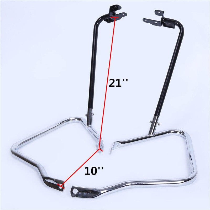 FreeAgain Heavy-Duty Saddlebag Bracket – Compatible with 2014-2021 Motorcycle Models,