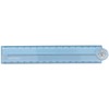 MOTion 209820 Slim Folding Ruler with Protractor, 11.8 inches (30