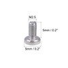 sourcing map Machine Screws Phillips Head Screws M2.5 x 5