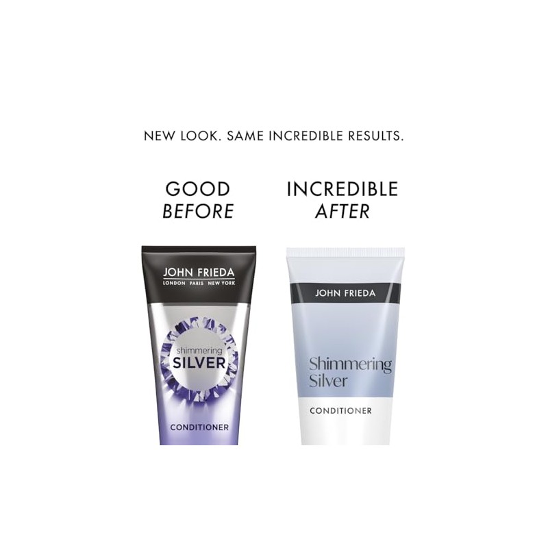 John Frieda Shimmering Silver Conditioner 250ml. Grey Hair Care with