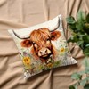VLYX Highland Cow Cushion Covers, Highland Cow Decorations, Scottish Gift