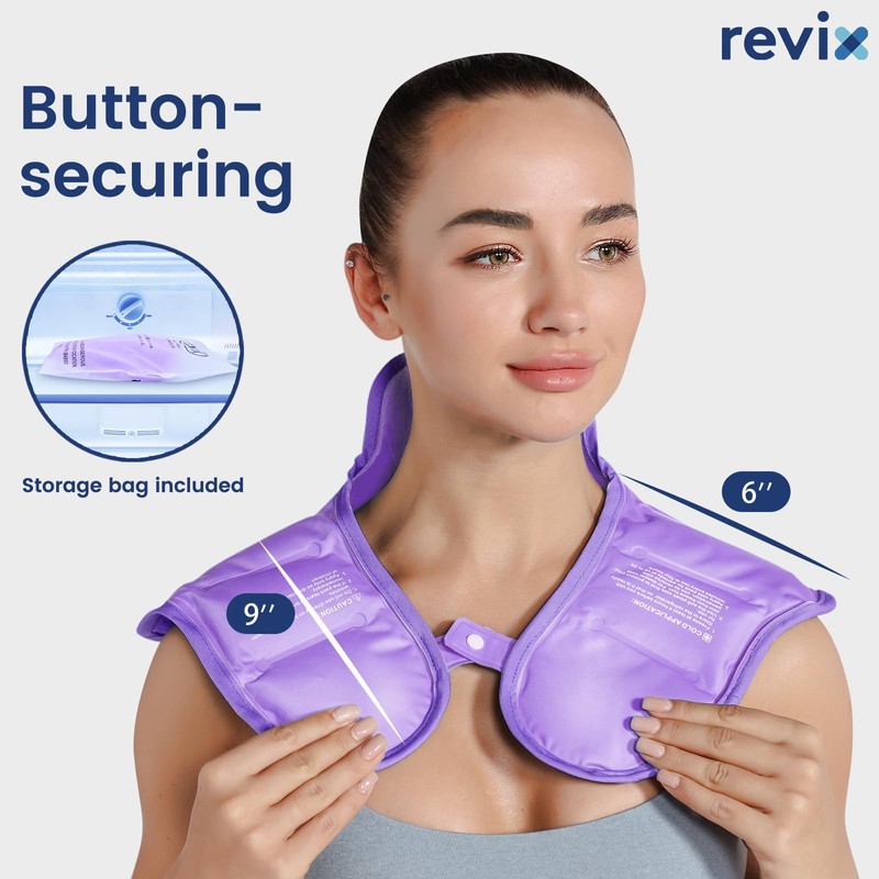 REVIX Shoulder Ice Pack Reusable Large Neck Shoulder Ice Pack