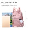 NICOLE & DORIS Women's Fashion Backpack Lightweight Nylon Rucksack Anti-Theft