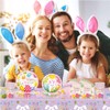 ZSYIULIA 2Pack Easter BunnyTablecloth,Easter Table Decorations Easter Egg Hunt Tablecloth