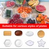 Elastic Food Storage Bags, Pack of 200, Reusable Elastic Covers,