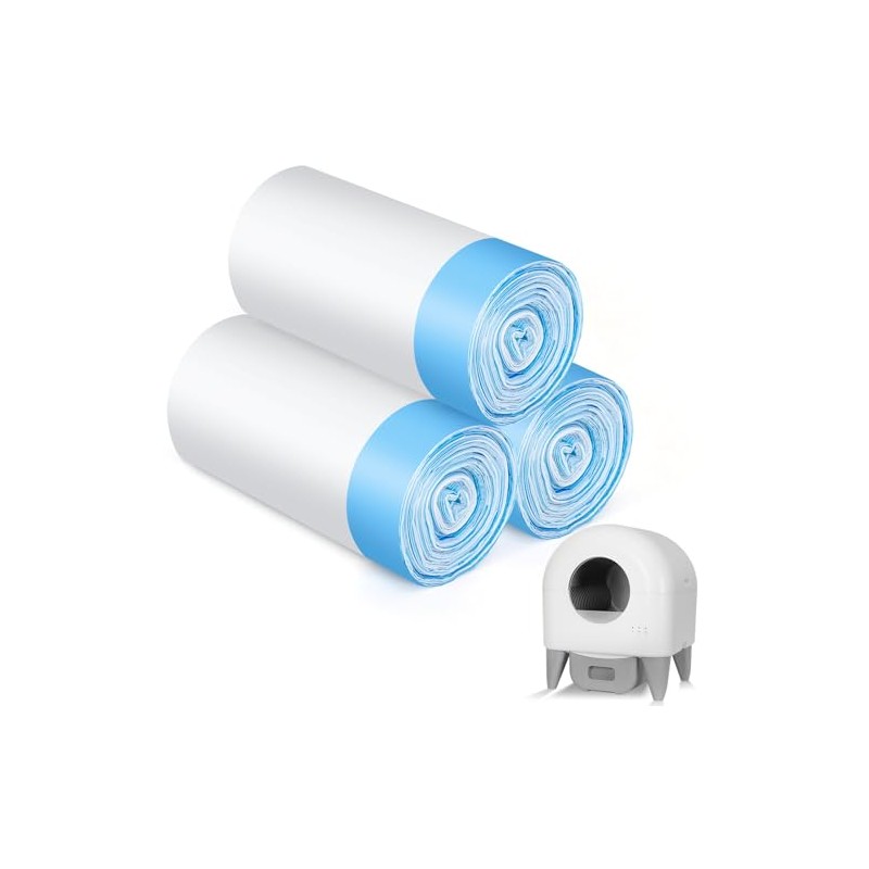 60 Pack Cat Litter Liners with Drawstring, Heavy-Duty for M4