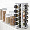 Kamenstein 20 Jar Revolving Countertop Spice Rack with Spices Included,