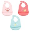 Hudson Baby Unisex Baby Silicone Bibs, Tractor, One Size