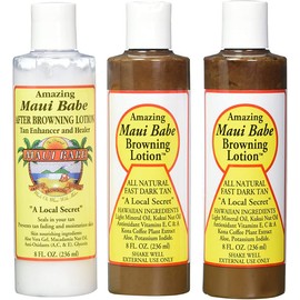 Maui Babe Tanning Pack (2 Browning Lotions 8 oz, 1 After Browning Lotion 8 oz)